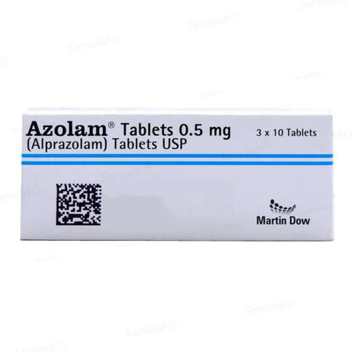 Picture of Azolam 0.5mg Tab 10x3s